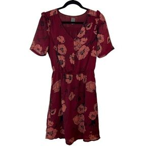 ICHI Emanuella Short Sleeve Floral Dress